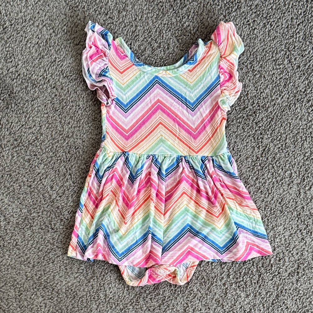 Little Sleepies PLAY Chevron Dress - 18-24 Months